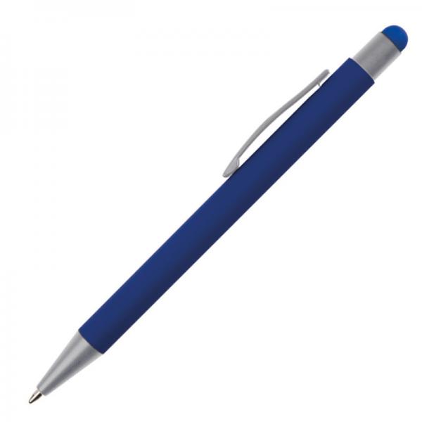 10 Touchpen Kugelschreiber / aus Metall / Farbe: blau