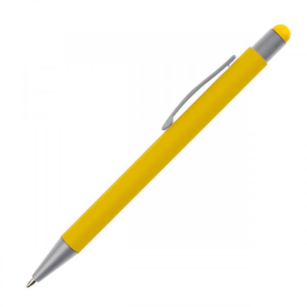 10 Touchpen Kugelschreiber / aus Metall / Farbe: gelb