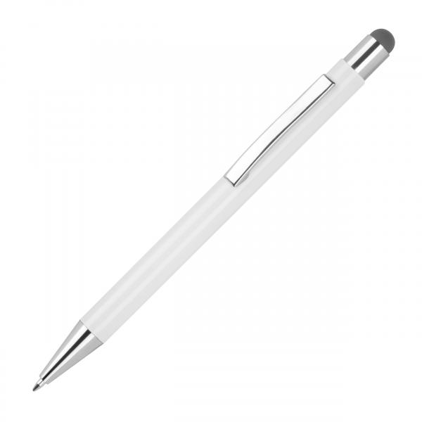 10 Touchpen Kugelschreiber mit Namensgravur - aus Metall -Stylusfarbe: anthrazit