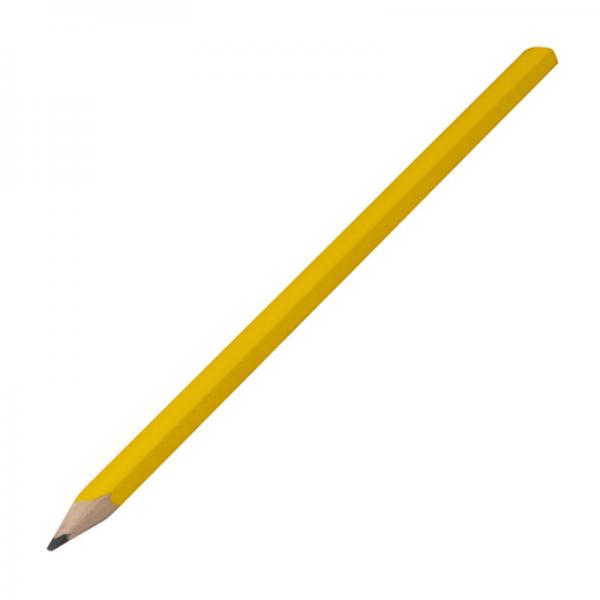 10 Zimmermannsbleistifte / Länge: 25cm / Farbe: lackiert gelb