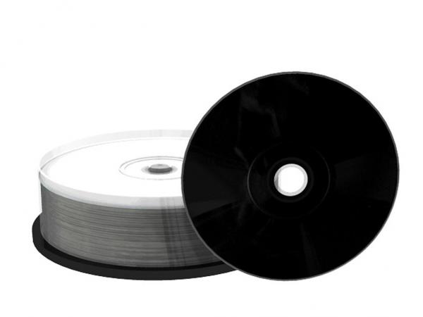 100 (4x 25Stk) MediaRange Rohlinge black CD-R 52x schwarz Printable