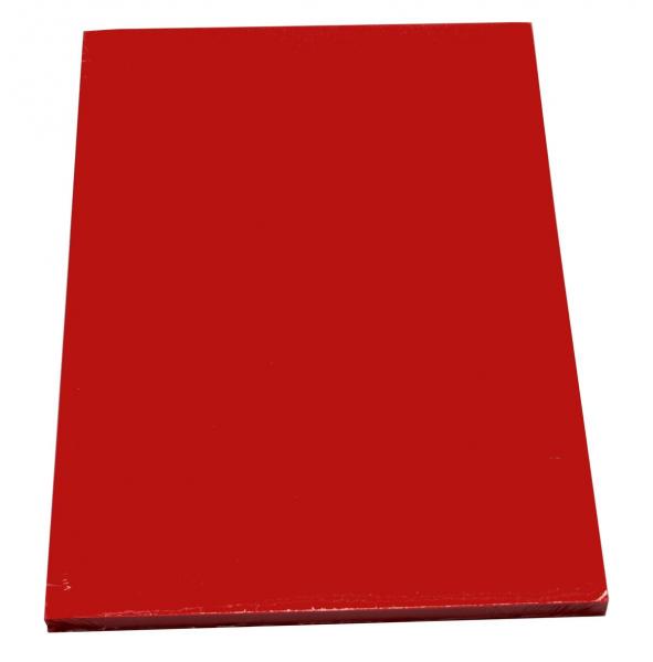 100 Blatt farbiges Druckerpapier / buntes Kopierpapier / Farbe: intensiv rot