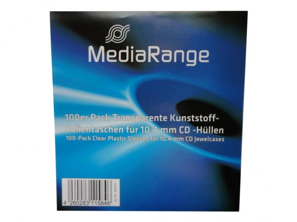 100 CD Hüllen für 10.4mm CD Jewelcases / Folienhüllen / Sleeves