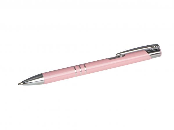 100 Kugelschreiber aus Metall / Farbe: pastell rosa
