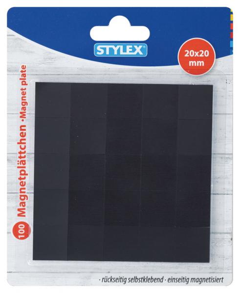 100 Magnetpads / Größe: 20 x 20 mm