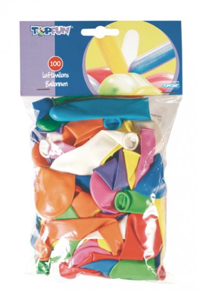 1000 (10x 100) Luftballons verschiedene Farben & Modelle