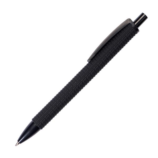 10x Druckkugelschreiber mit Namensgravur - "Auto-Reifenmuster" - Farbe: schwarz