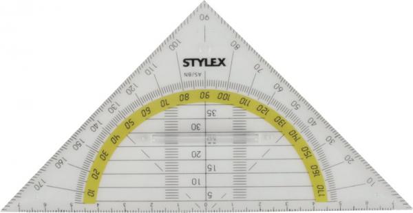 10x Geo-Dreieck / Geometriedreieck / 16cm / mit Griff