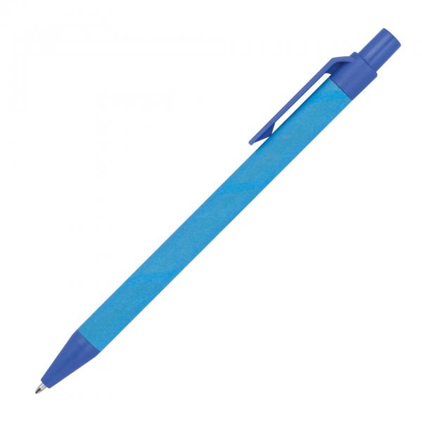 10x Kugelschreiber aus Pappe / Farbe: blau