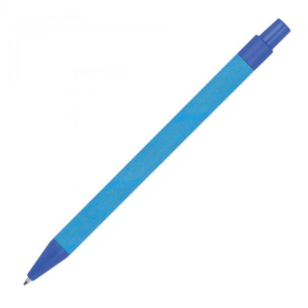 10x Kugelschreiber aus Pappe / Farbe: blau