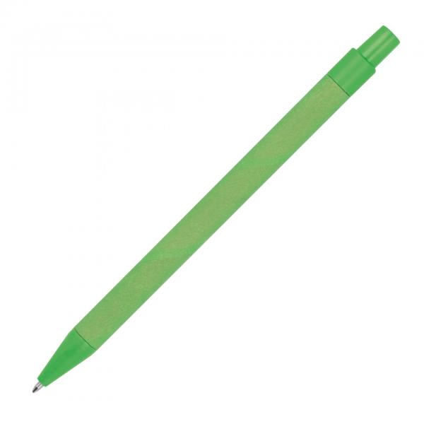 10x Kugelschreiber aus Pappe / Farbe: grün