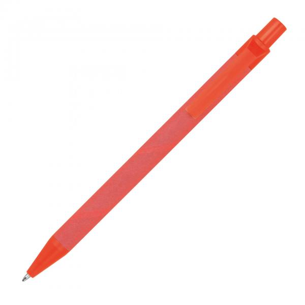 10x Kugelschreiber aus Pappe / Farbe: rot