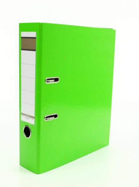 10x Livepac Caribic Glanz-Ordner / DIN A4 / 75mm breit / Farbe: hellgrün