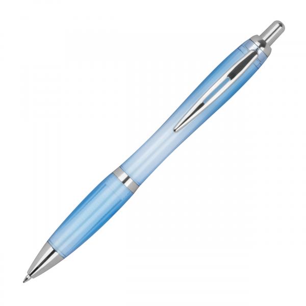 10x RPET Kugelschreiber / Farbe: transparent hellblau