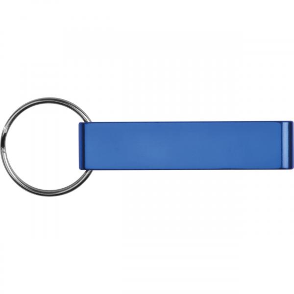 10x Schlüsselanhänger mit Gravur / mit Flaschenöffner / Farbe: blau