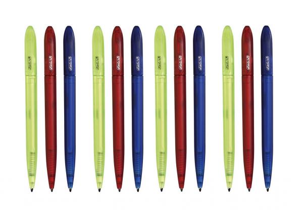 12 Herlitz Kugelschreiber / 3 verschiedene transluzente Farben