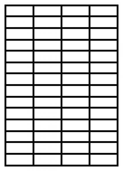 1400 Etiketten 25 Blatt DIN A4 52,5 X 21,2