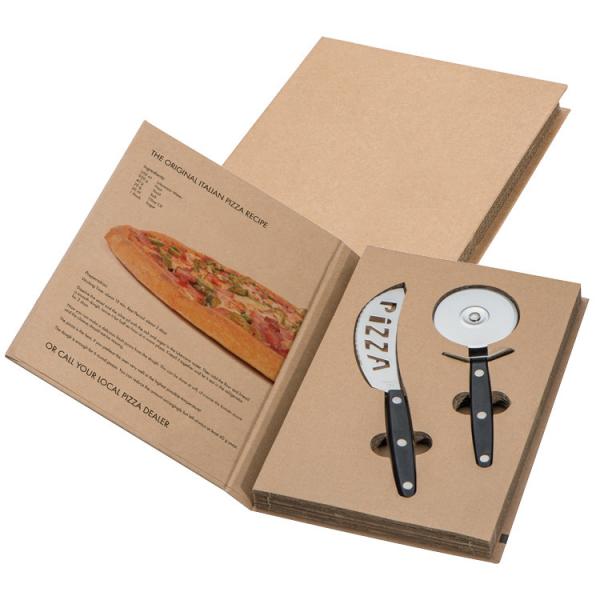 2-teiliges Pizzaset / bestehend aus Pizzaroller und Pizzamesser