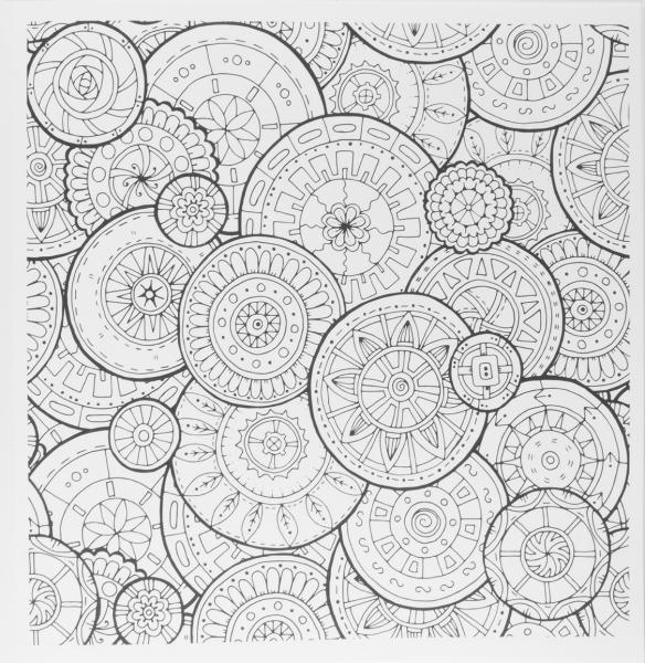 2 verschiedene Malbücher / Malbuch für Erwachsene / 48 Seiten / Größe: 24x24cm