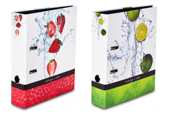 2 verschiedene Motivordner "Livepac Fruits"  / DIN A4 / "Erdbeere + Limette"
