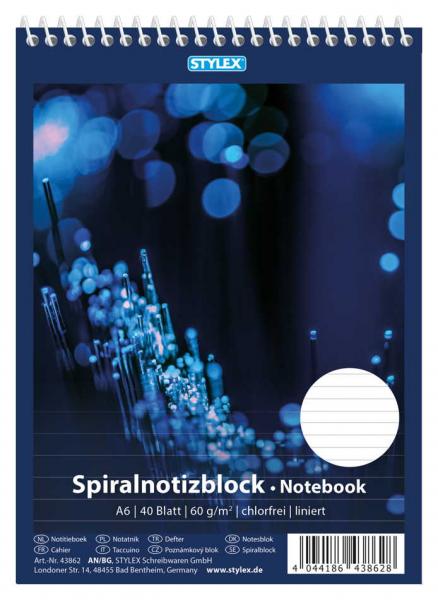 20x Spiral-Notizblock / Schreibblock / DIN A6 / liniert