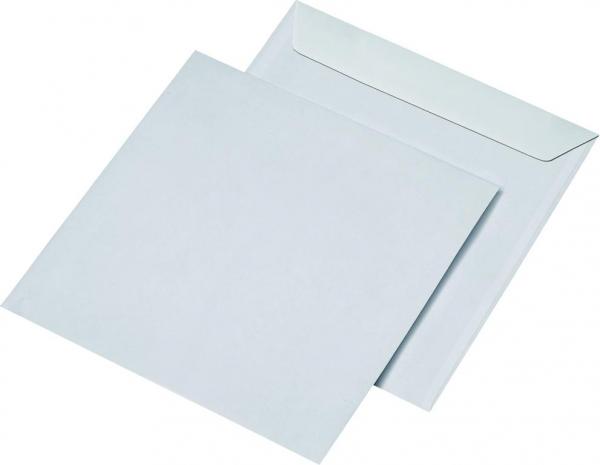 25 Briefumschläge quadratisch weiß 100g/m² haftklebend 220 x 220