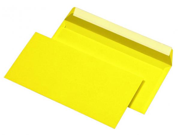 25 Mailmedia® Briefumschläge Din lang gelb haftklebend