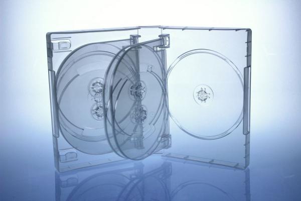 2x DVD/CD Box 10fach 10er Hüllen transparent