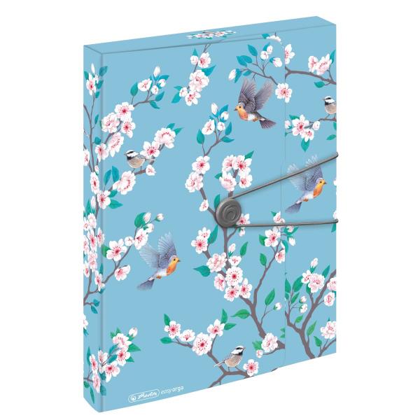 2x Herlitz Sammelbox / Heftbox / DIN A4 / "LadyLike Birds + Flowers"