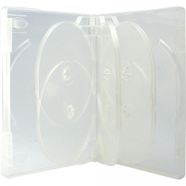 3 Stück XLayer 8fach 8er DVD CD Box Hüllen transparent