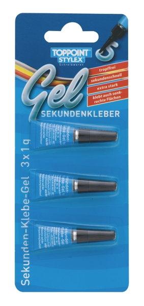 3 Tuben Klebegel Sekundenkleber Klebstoff 1g