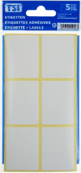 300 (10x 30) Etiketten / Größe: 38 x 50mm / 50 Blatt