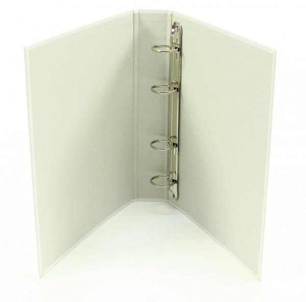 3x Ringbuch / DIN A5 / 4-Ring Ordner / Farbe: weiß + 100 Prospekthüllen