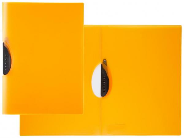 4 Swinghefter DIN A4 Klemmhefter/Clipmappe Farbe: je 1x schwarz,pink,orange,klar