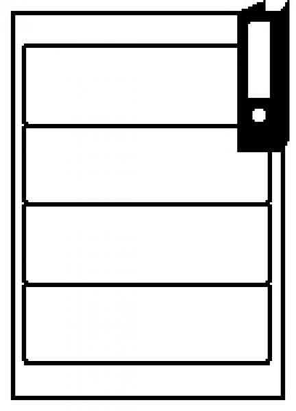 40 Etiketten 10 Blatt A4 192 X 59,1 Ordner Rückenschilder