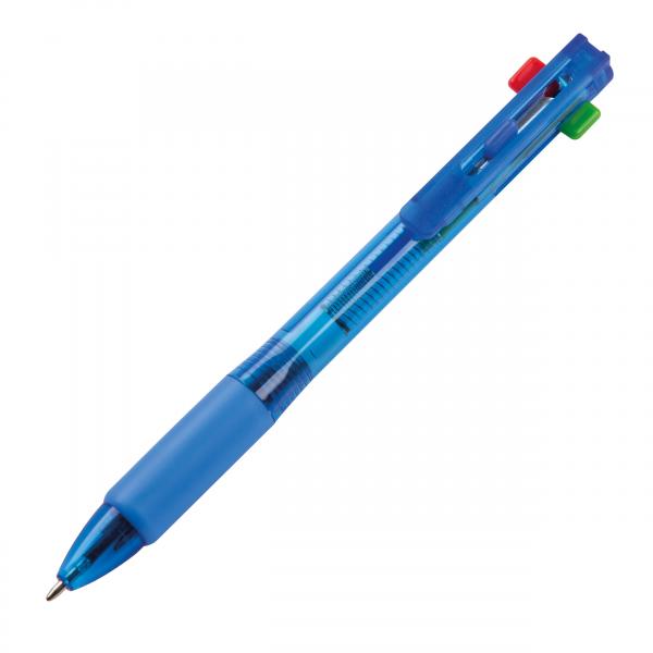 4in1 Kugelschreiber mit 4 Schreibfarben / Kugelschreiberfarbe: blau