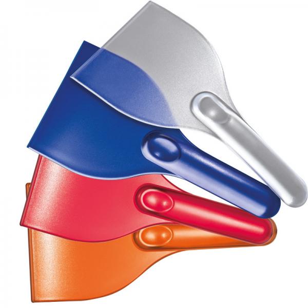 4x Eiskratzer / Farbe: je1x gefrostet klar, orange, rot und blau