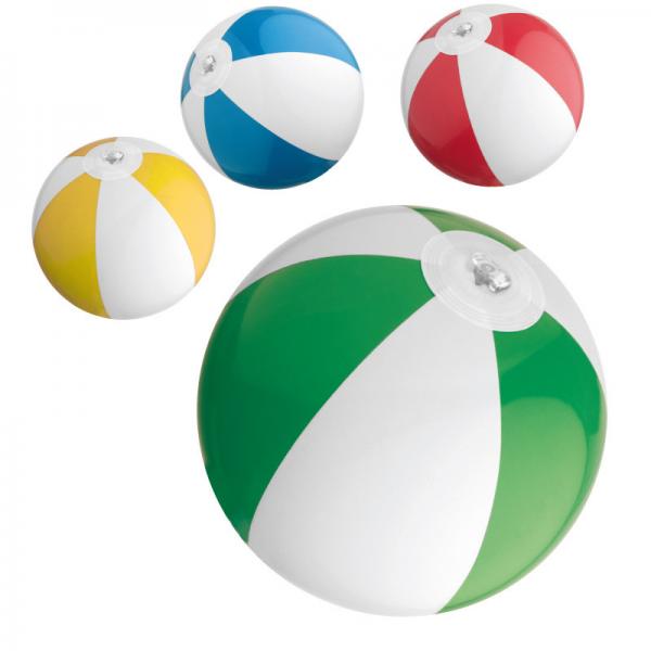 4x Mini Strandball / Wasserball / Farbe: je 1x blau, rot, gelb und grün