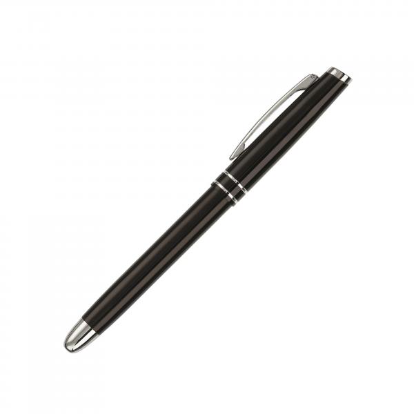 4x Rollerball / aus Metall / mit 2 Zierringen / 4 Farben