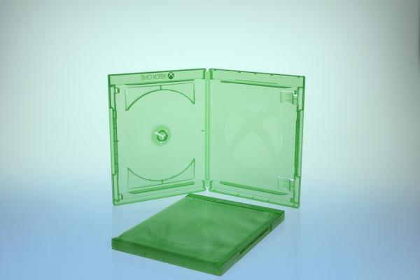 5 Amaray XBOX ONE BluRay Hüllen / Farbe: grün transluzent