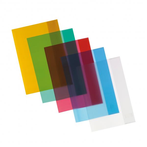 5 Herlitz Heftumschläge / Hefthüllen DIN A5 / 5 verschiedene Farben
