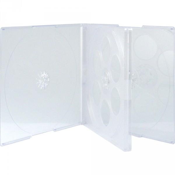 5 Xlayer DVD CD Hüllen 4fach 4er Jewelcase transparent professional