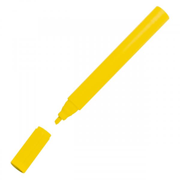 5 XXL Textmarker / Größe: ø 2,2 x 22,6 cm / Farbe: gelb