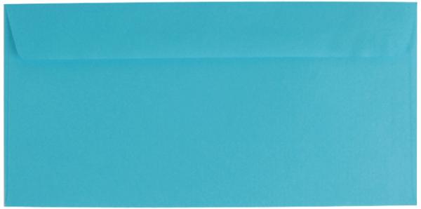 50 farbige Briefumschläge / Din lang / Farbe: blau