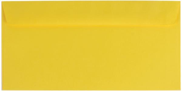 50 farbige Briefumschläge / Din lang / Farbe: gelb