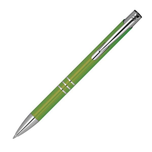 50 Kugelschreiber aus Metall / Farbe: hellgrün