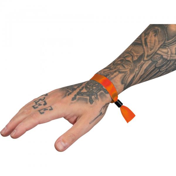 50x Einlassband / Festival Eintrittsbänder / aus Polyester / Farbe: orange