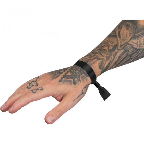 50x Einlassband / Festival Eintrittsbänder / aus Polyester / Farbe: schwarz