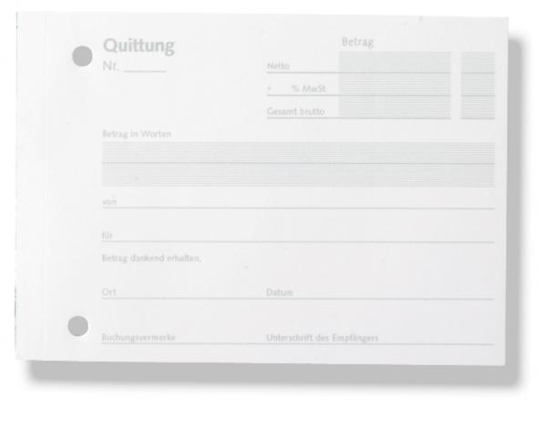 50x Stylex Quittungsblock Quittungen 50 Blatt DIN A6