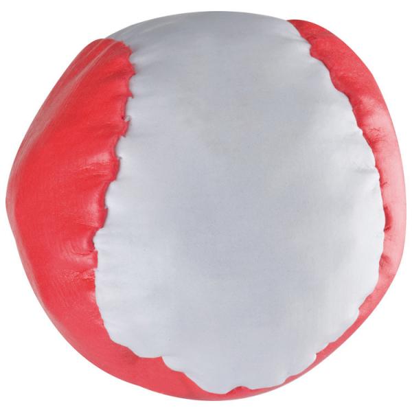 5x Anti-Stressball / Wutball / Farbe: rot-weiß